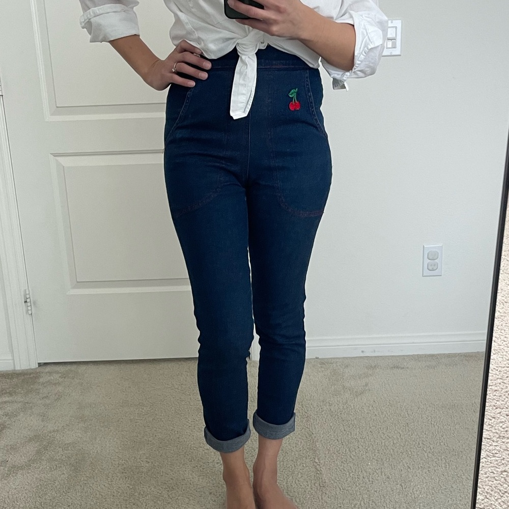 RARE Stop Staring Women's High waisted denim- size S